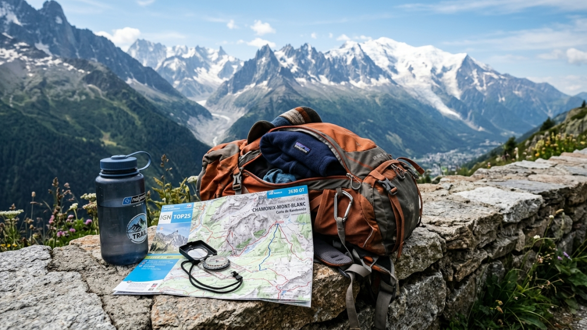 équipement de randonnée dans les Alpes de Haute Provence carte IGN