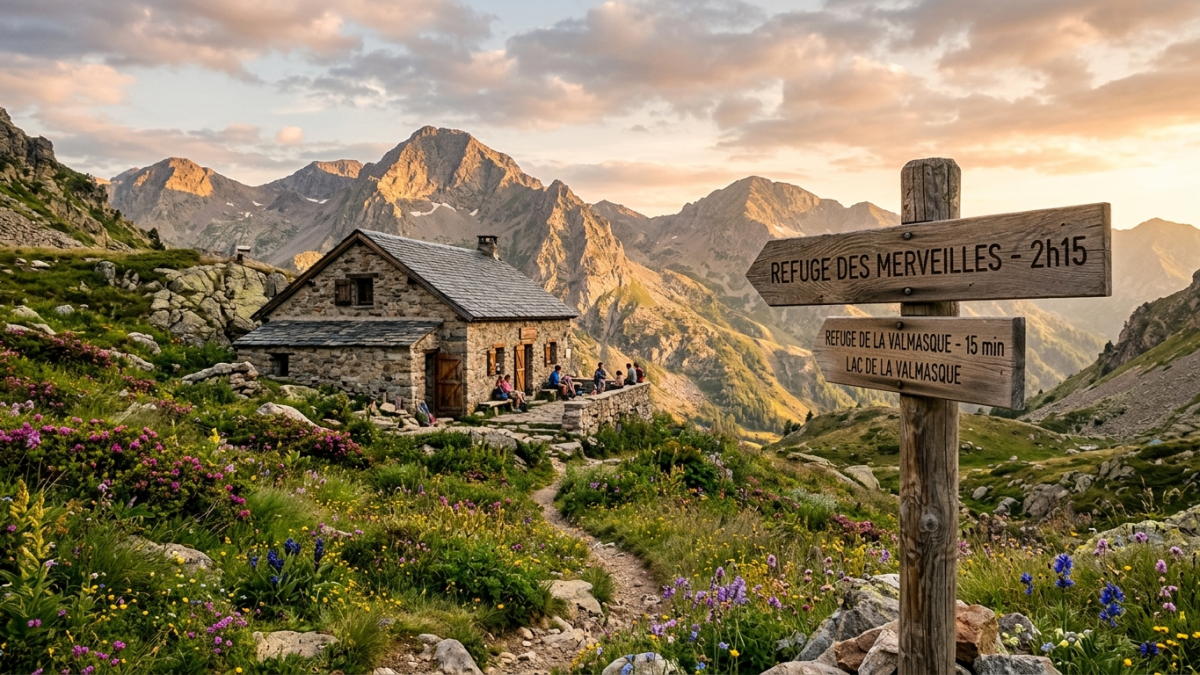 Refuge des Merveilles sur le GR52 dans le Mercantour