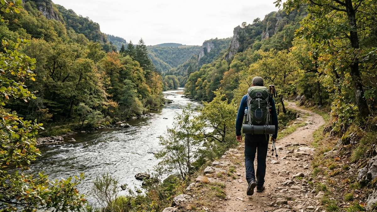 Randonnée sur plusieurs jours le long des gorges de l'Allier
